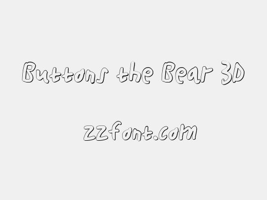 Buttons the Bear 3D