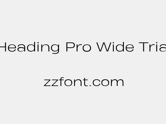 Heading Pro Wide Trial