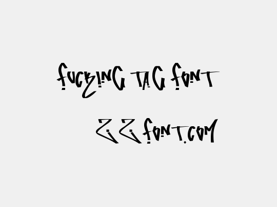 fucking tag font
