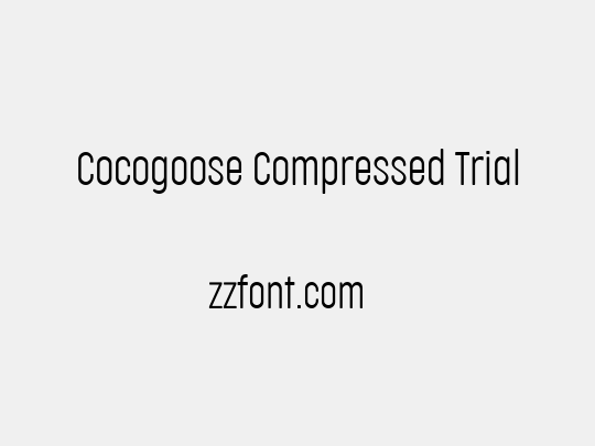 Cocogoose Compressed Trial