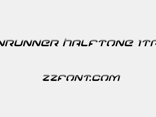 Gunrunner Halftone Italic