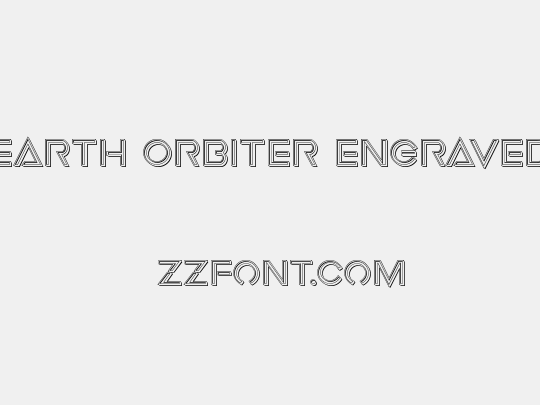 Earth Orbiter Engraved