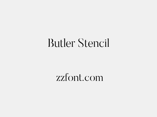Butler Stencil