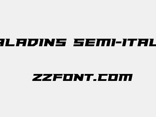 Paladins Semi-Italic