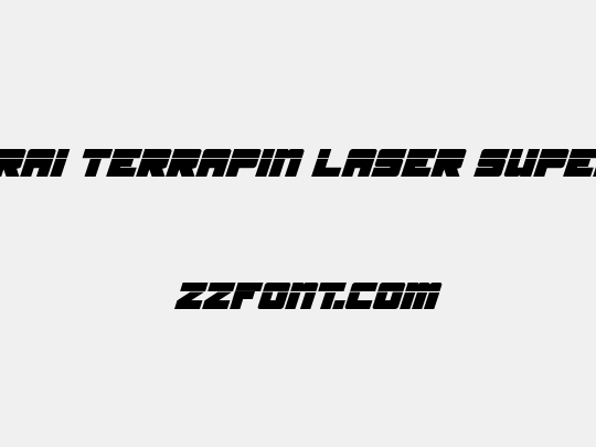 Samurai Terrapin Laser Super-Italic