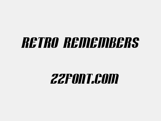 Retro Remembers