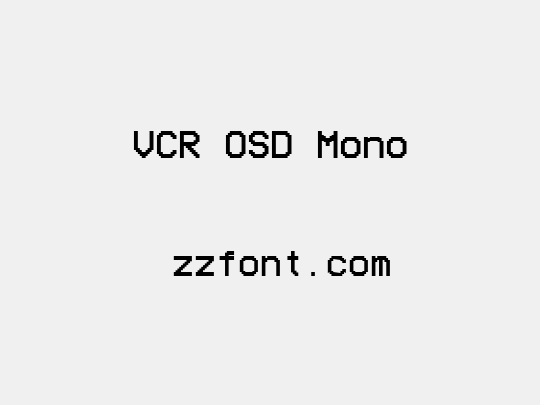 VCR OSD Mono