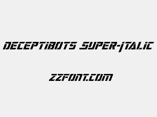 Deceptibots Super-Italic