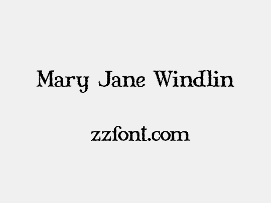 Mary Jane Windlin