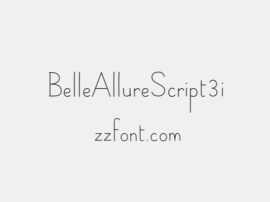 BelleAllureScript3i