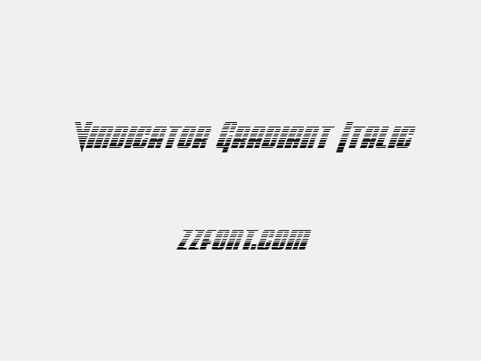Vindicator Gradiant Italic