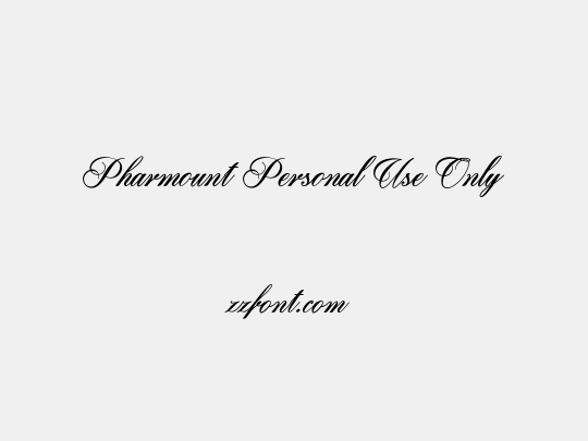 Pharmount Personal Use Only