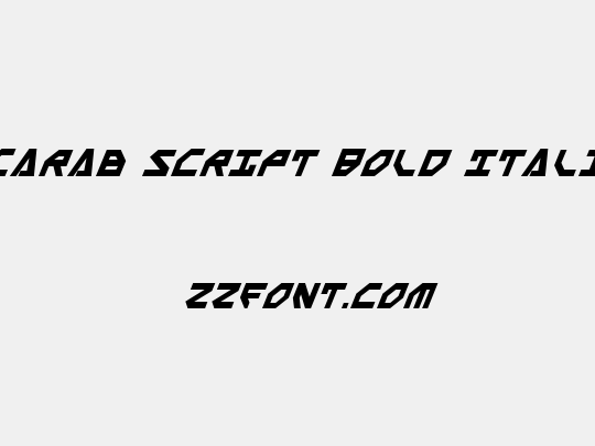 Scarab Script Bold Italic