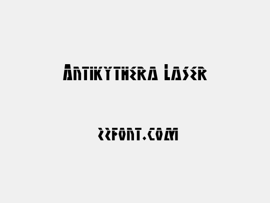 Antikythera Laser