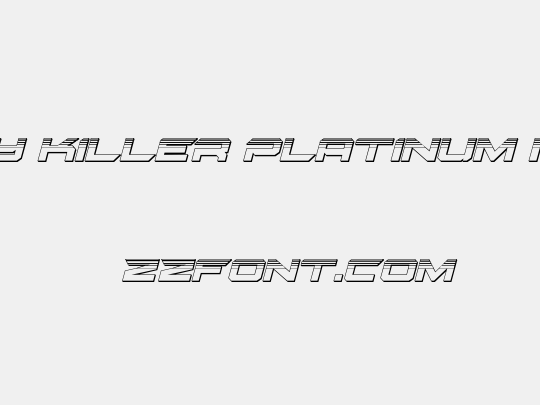 Gypsy Killer Platinum Italic