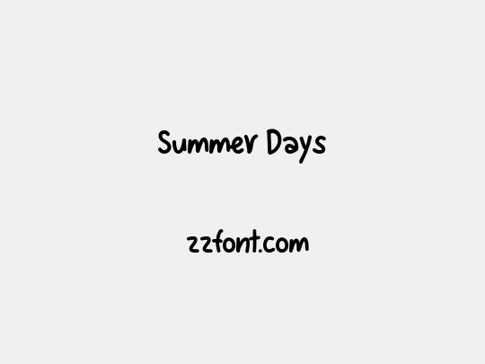 Summer Days
