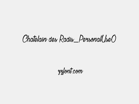Chatelain des Radis_PersonalUseOnly