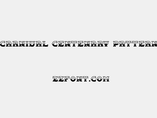 Carnival Centenary Pattern