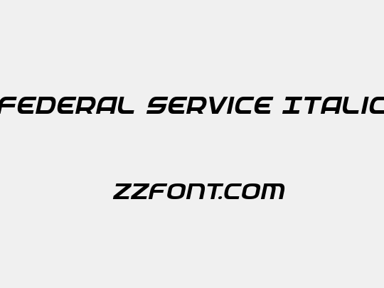 Federal Service Italic