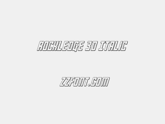 Rockledge 3D Italic