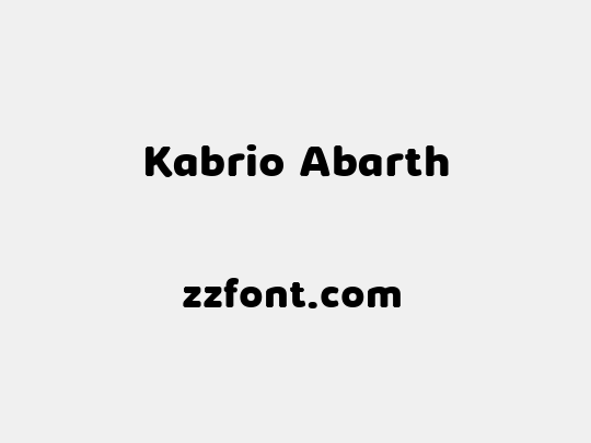 Kabrio Abarth