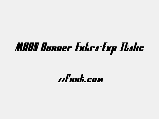 MOON Runner Extra-Exp Italic