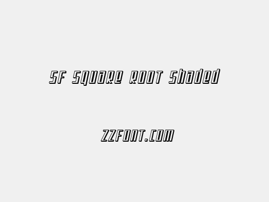 SF Square Root Shaded