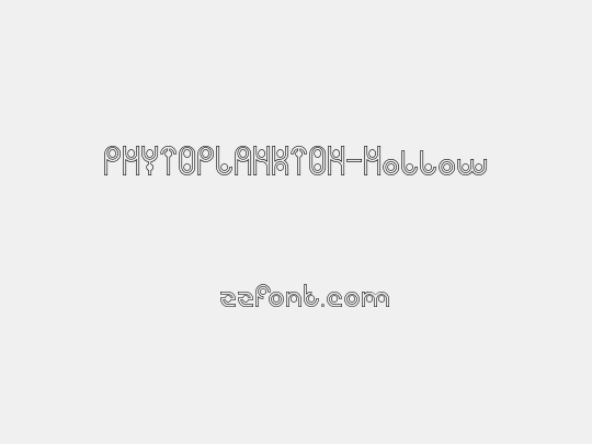 PHYTOPLANKTON-Hollow