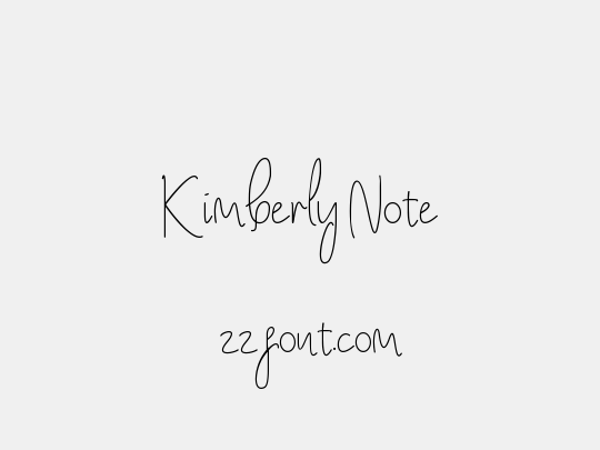 Kimberly Note