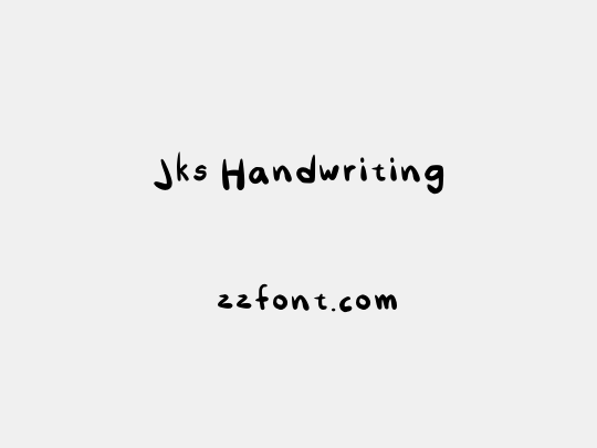 Jks Handwriting