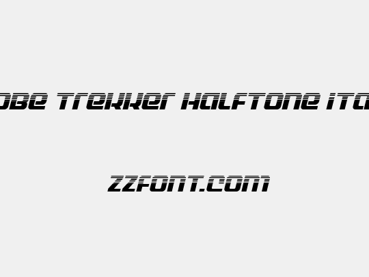 Globe Trekker Halftone Italic