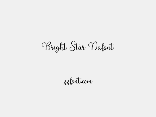 Bright Star Dafont