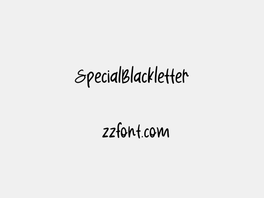 SpecialBlackletter
