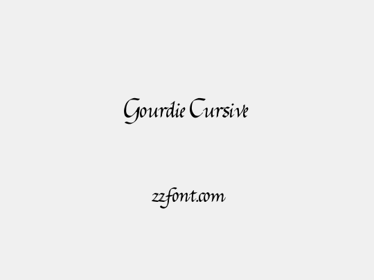Gourdie Cursive