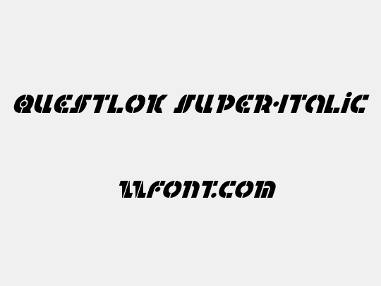 Questlok Super-Italic