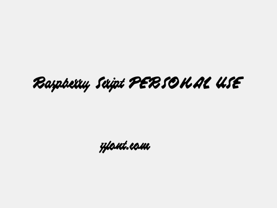Raspberry Script PERSONAL USE