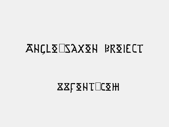 Anglo-Saxon Project