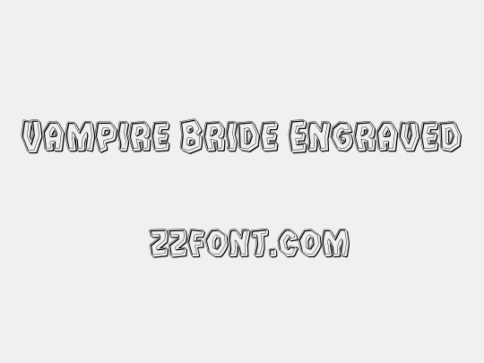Vampire Bride Engraved