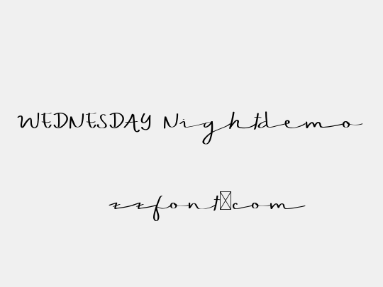 WEDNESDAY Nightdemo