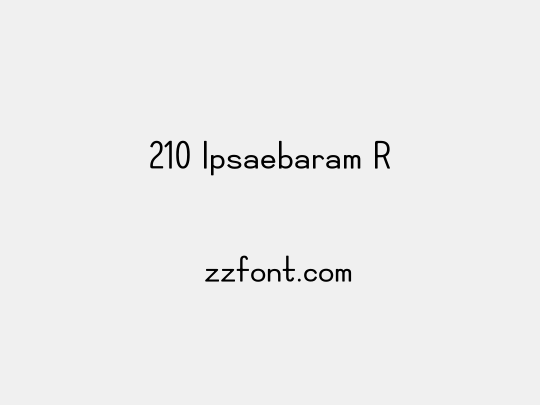 210 Ipsaebaram R