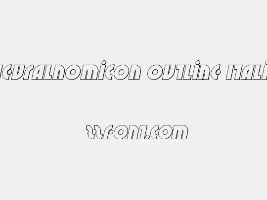 Neuralnomicon Outline Italic