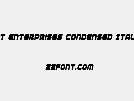1st Enterprises Condensed Italic