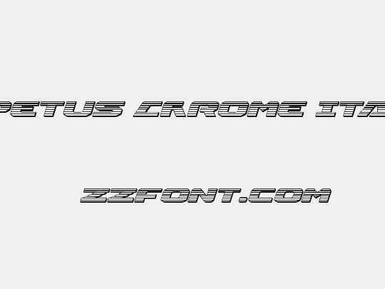 Iapetus Chrome Italic