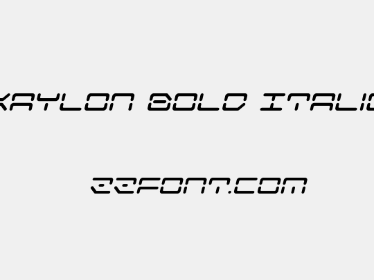 Kaylon Bold Italic