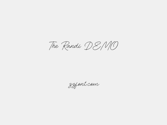 The Randi DEMO