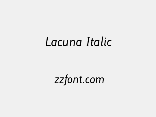 Lacuna Italic