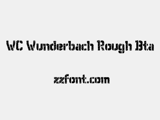 WC Wunderbach Rough Bta