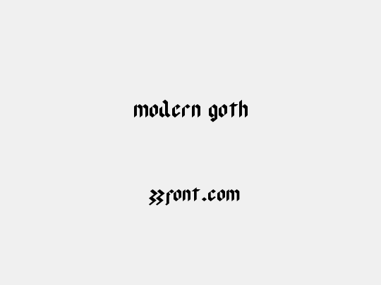 modern goth