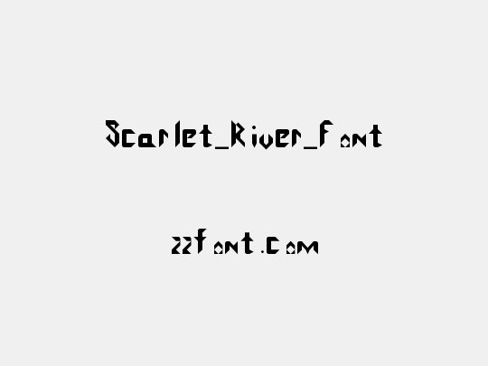 Scarlet_River_Font