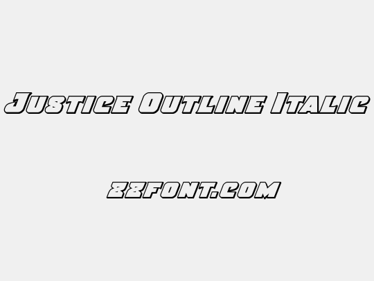 Justice Outline Italic